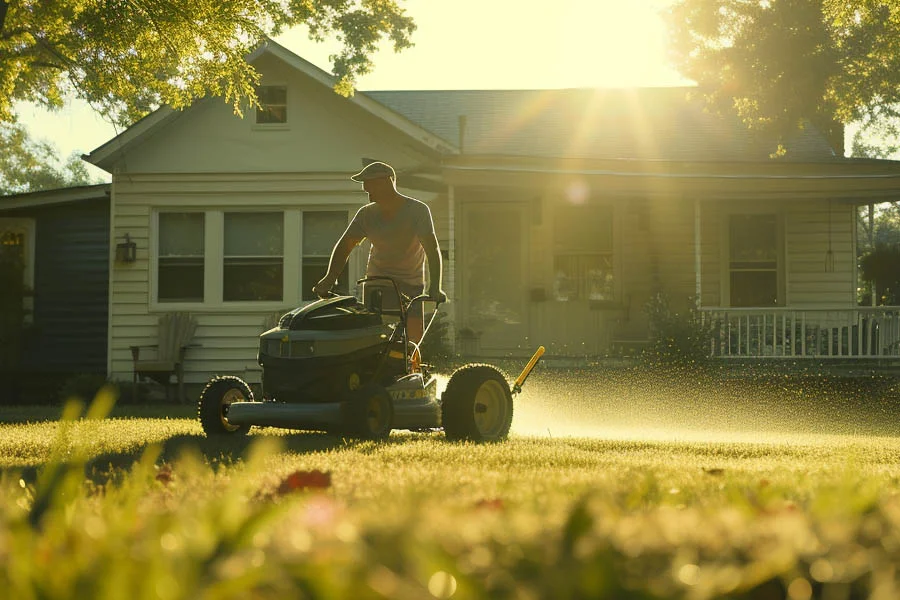 self propelled battery mower